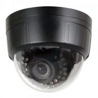 Intense IR Dome Camera, DC Auto Iris VF Lens 2.8-12mm Black Housing